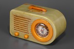 Onyx Green Catalin Fada 115 &rsquo;Bullet&rsquo; Radio - Highly Marbleized